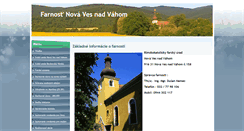 Desktop Screenshot of farnostnovavesnadvahom.sk