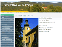 Tablet Screenshot of farnostnovavesnadvahom.sk